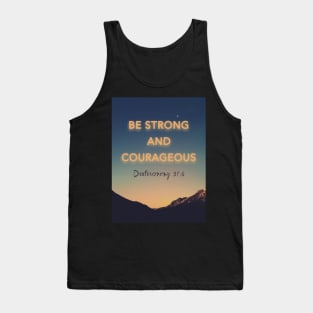 Bible Deuteronomy 31:6 Tank Top